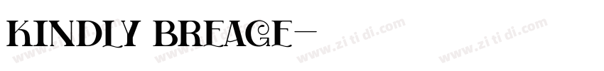 kindly breage字体转换